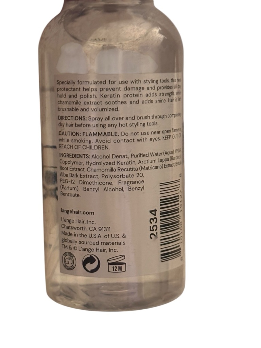 NEW/Factory Sealed L’ange Rival Heat Shield 4 fl oz - Picture 4 of 4